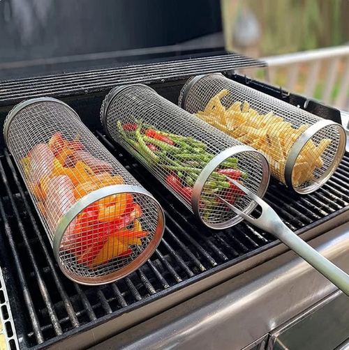 Rolling Grill Basket (2-Pack)