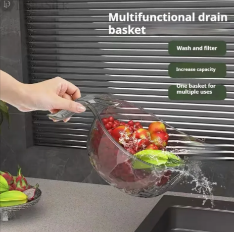 3-in-1 Rice Washer & Drain Basket