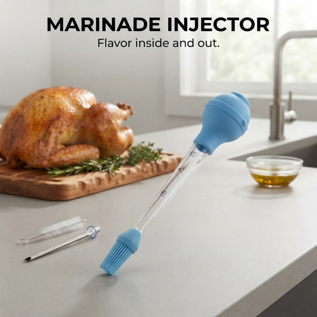 Marinade Injector & Basting Brush