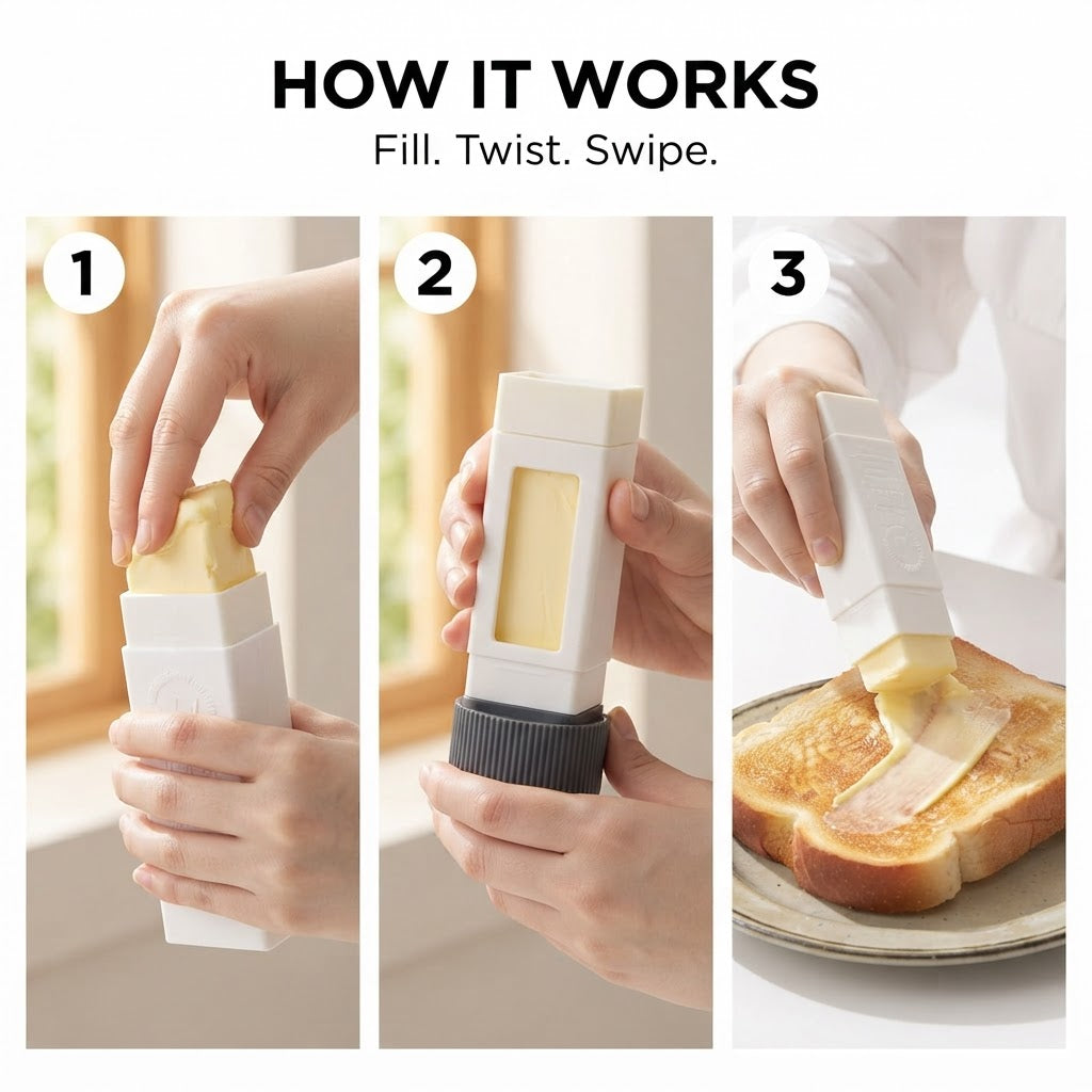 Butter Spreader Stick - How it works