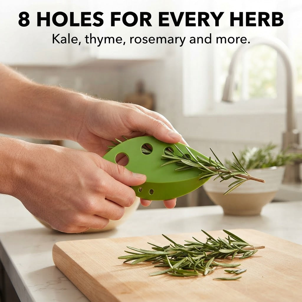 Herb Stripper Tool - 8 holes for every herb