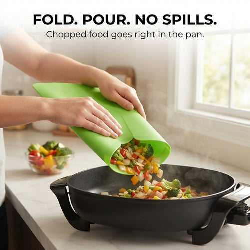Color-Coded Cutting Board Set - Fold. pour. no spills.