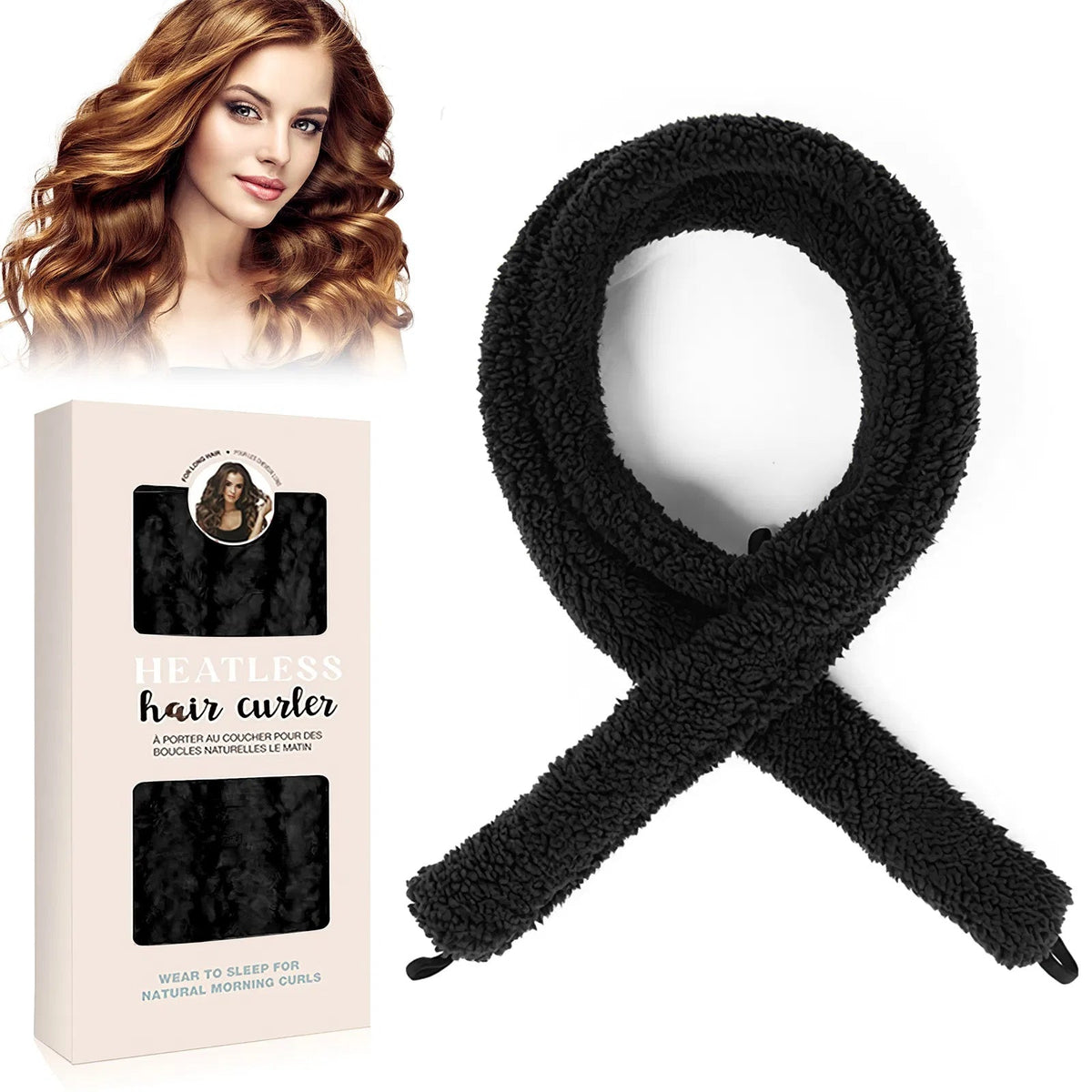 Satin Heatless Curling Rod - Overnight No-Heat Curls