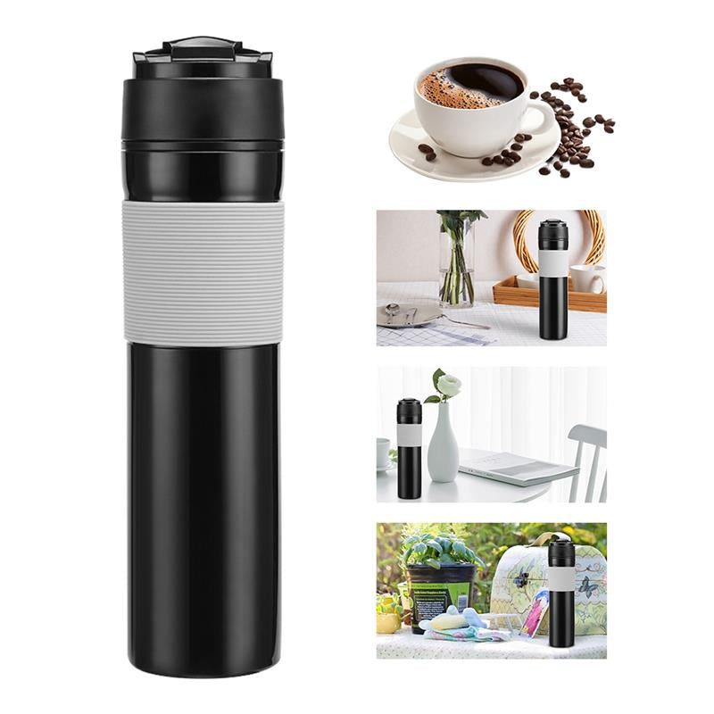 Portable French Press Coffee Bottle
