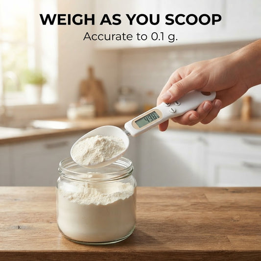 Digital Measuring Spoon Scale - Weigh as you scoop