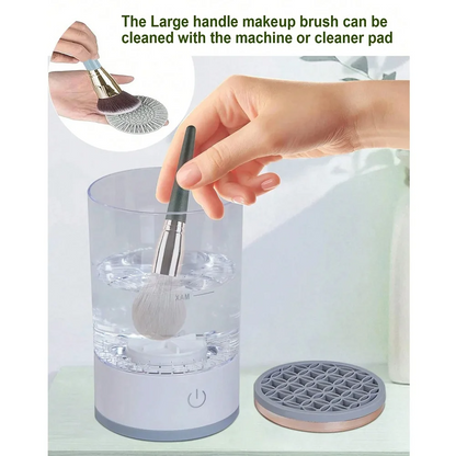 Electric Makeup Brush Cleaner - Wash and Dry Brushes in Seconds