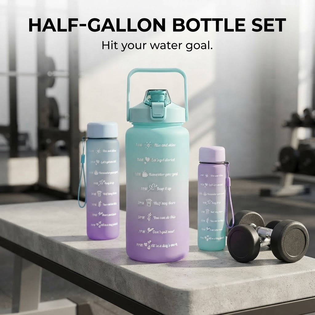 Half-Gallon Water Bottle Set