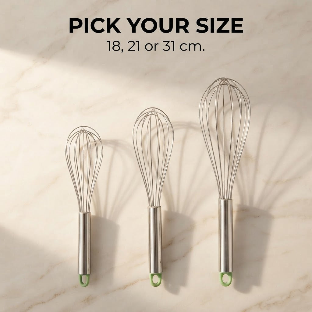Stainless Steel Whisk - Pick your size